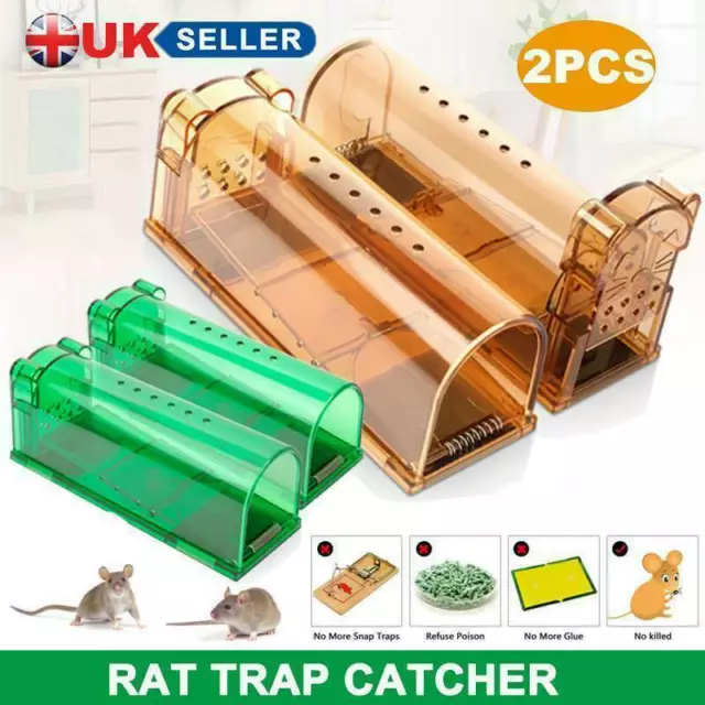 Humane Mouse Trap Rodent Live Catch Pest Rat Cage No Kill Reusable Catch Vermin