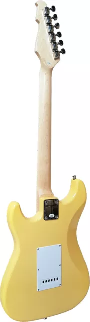E Guitare Corps Bois Massif Crème 3 Singlecoil Tremolo Avenn Board Guitare Électrique 2
