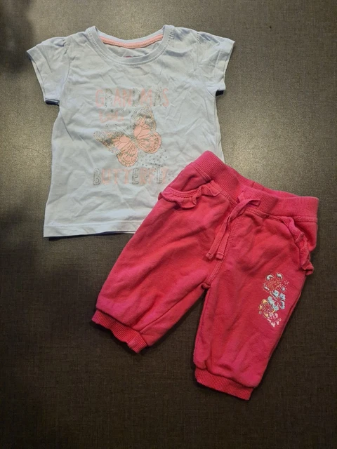 T-shirt nonna carina 12-18 mesi set outfit pantaloncini top set pacchetto Next d