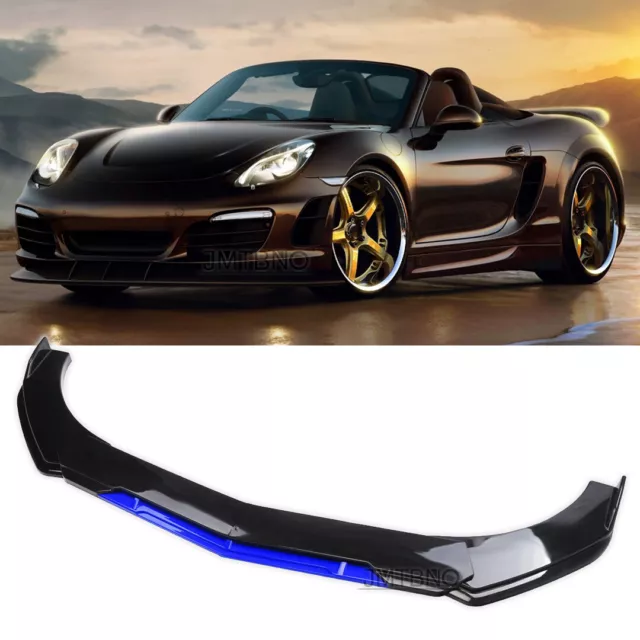 5Pc Front Bumper Lip Splitter Spoiler Body Kit Glossy Blue For Porsche Boxster S