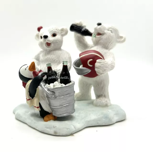 Coca-cola Brand Polar Bears Cubs Teamwork Wins Everytime H72054 1998