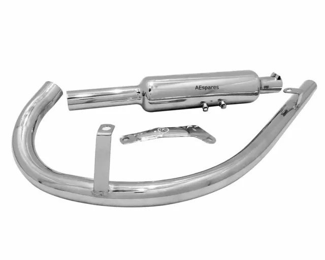 New Short Exhaust Silencer And Pipe Fits For Royal Enfield Bullet 500cc