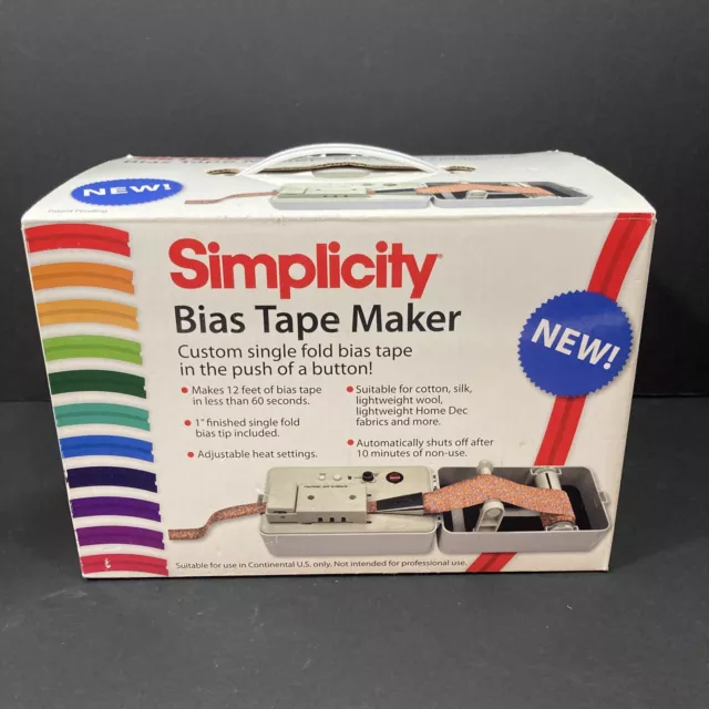 Simplicity 881925 Bias Tape Maker Brand New In Box  2009