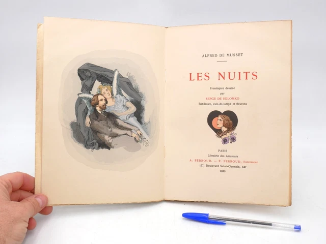 ALFRED DE MUSSET / illustré Serge DE SOLOMKO (1926, eo) LES NUITS