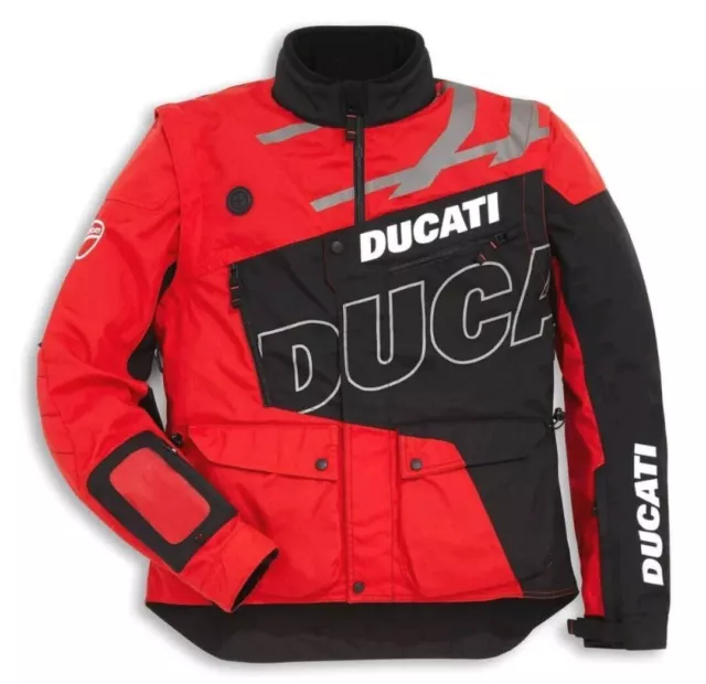 New Ducati Mens Motorcycle Textile Cordura Waterproof Motorbike Touring Jacket