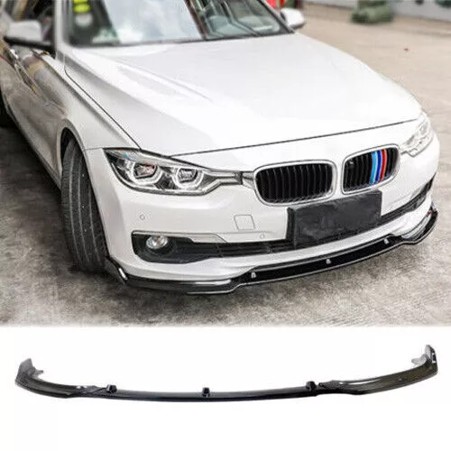 Pour BMW 3er F30 F35 2016-2019 Spoiler Avant Lèvre Pare-Chocs Noir Brillant