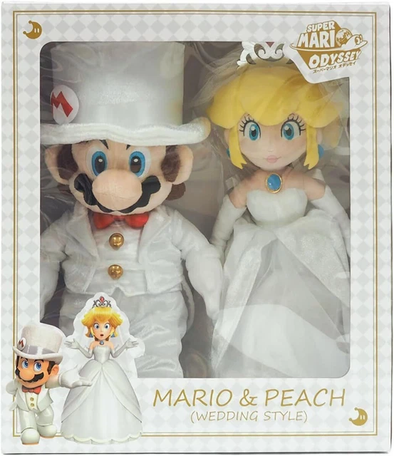 SANEI BOEKI SUPER Mario Odyssey Peluche Mario e la Principessa Peach