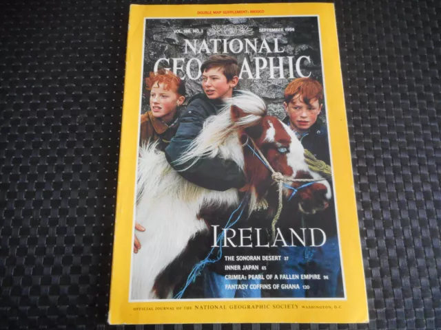 National Geographic Ireland Vol 186 / N° 3 / September 1994 ( En Anglais )