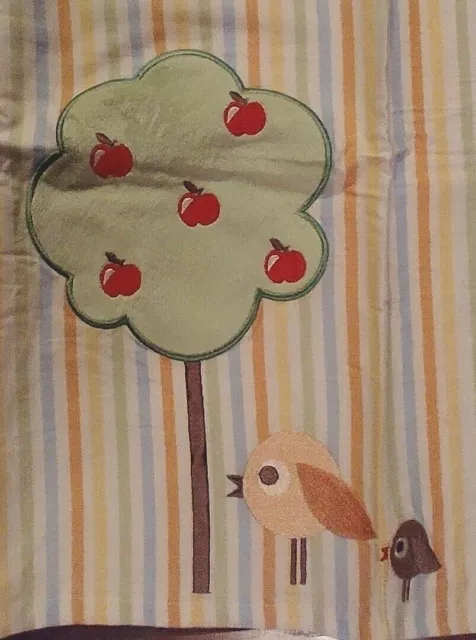 Avon Tiny Tillia Valances New yellow orange green white CUTE Apple Tree Birds