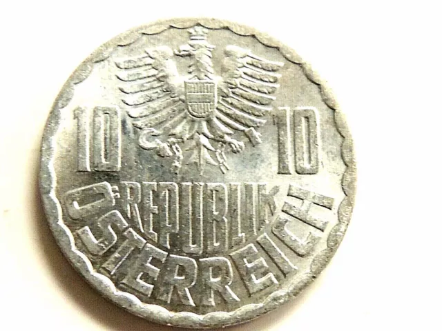 1970 Austrian Ten (10) Groschen Coin
