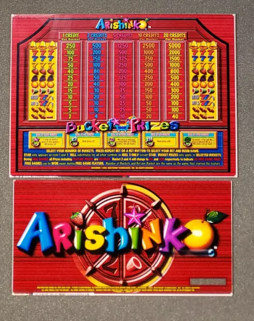 ARISTOCRAT MK6 SLOT Machine EMERALD DRAGON Plexiglas Set $42.50