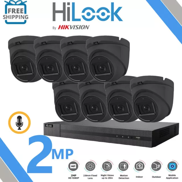 Hikvision Hilook Cctv System Dvr Dome 20M Night Vision Outdoor Camera Full Kit
