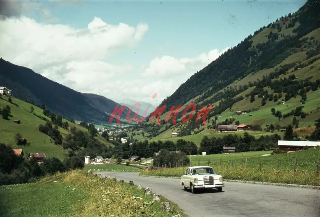 Colour slide - Looking down the valley to  GROSSGLOCKNER - AUSTRIA - early 1960s