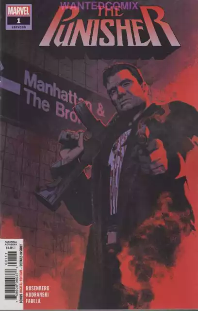 Punisher #1 August 2018 New Marvel Series Frank Castle War Machine