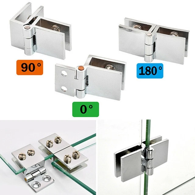 Cerniere doccia porta in vetro singoli doppi lati accessori hardware casa.