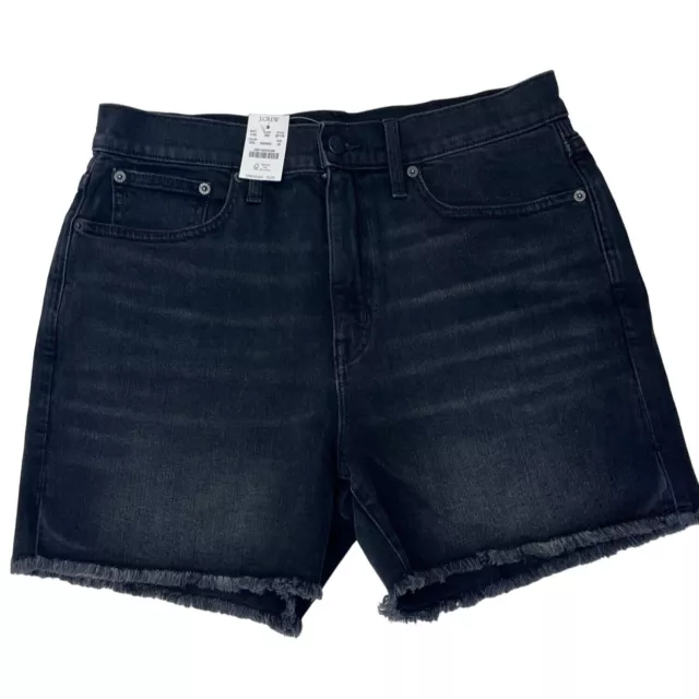 J Crew Factory Black Denim Shorts  Size 29 Nwt