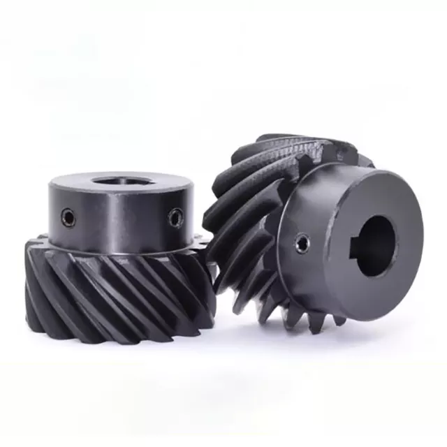 1/1.5/2 Mod Helical Gear 45° Left-Hand Rotary Pinion Transmission Gear 45# Steel