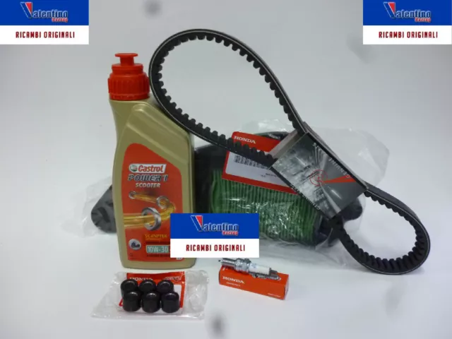 Kit Tagliando Or. Honda Sh 150 2013>2016 Olio Filtro Aria Candela + Cinghia +Rul