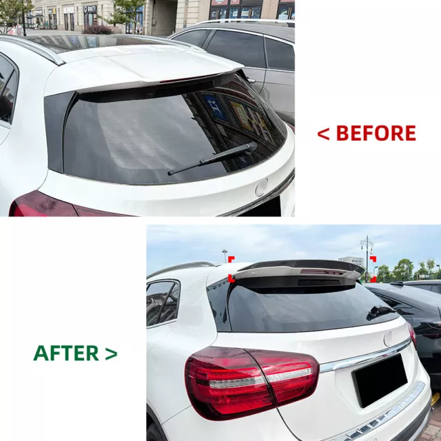 Aileron Pour Mercedes Benz Classe GLA X156 2014-2019 AMG Noir Brillant Spoiler 2