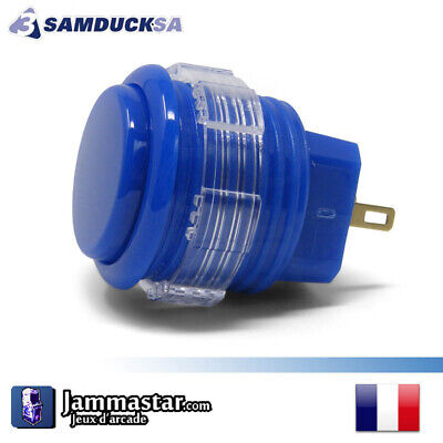 Arcade Crown Arcade Push button Bleu Blue Samducksa SDB-202-24-MX 