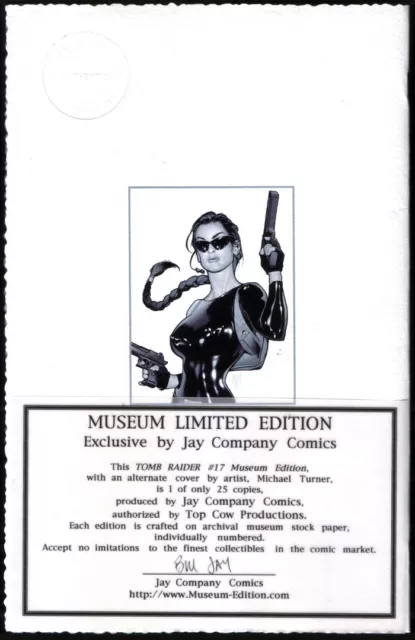 Tomb Raider Museum Edition w/ signed MICHAEL TURNER COVER + JayCo COA NM+ Aspen 2