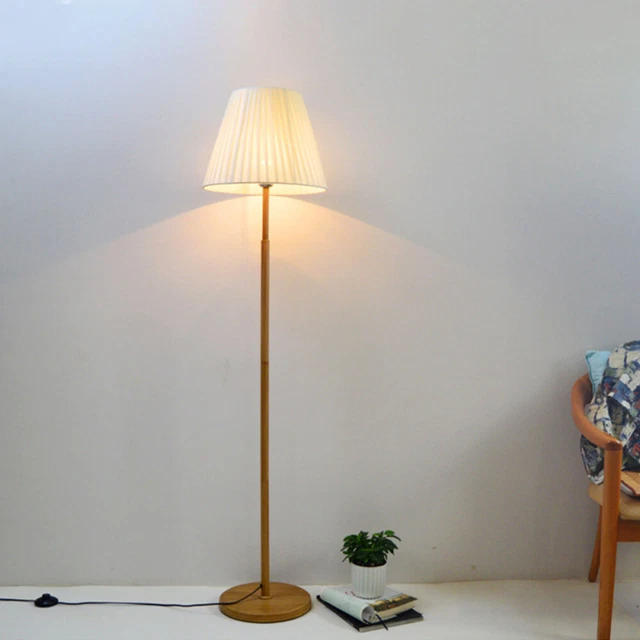Tela plisada pantalla de lámpara soporte de mesa cubierta de lámpara de seda pantallas