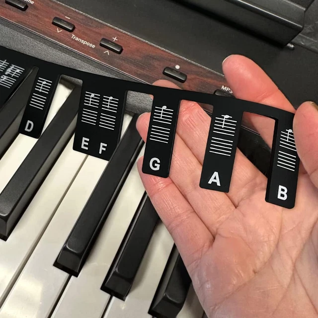 PIANO KEYBOARD NOTE Labels Piano Notes Guide for Beginner,Removable