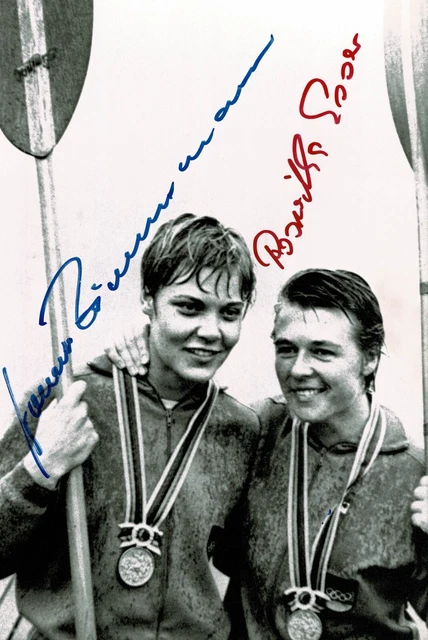 AUTOGRAMM ROSWITHA ESSER Annemarie Zimmermann original Olympiasieger