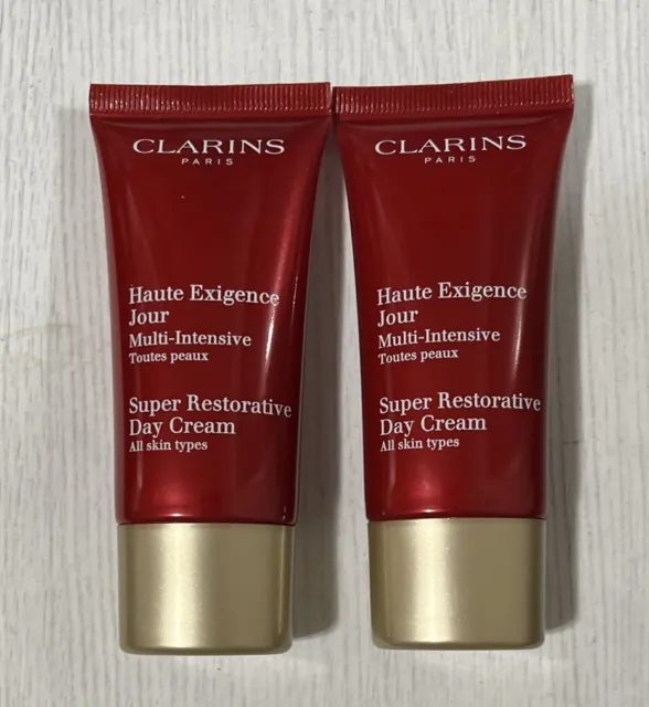 2-Pack CLARINS Super Restorative Day Cream, 1 Oz Each, 2 Oz Total, New & SEALED!