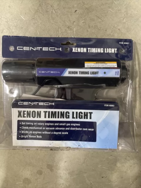 Cen-Tech 40963 Black LED Indicator Trigger Activated Xenon Advance Timing Light