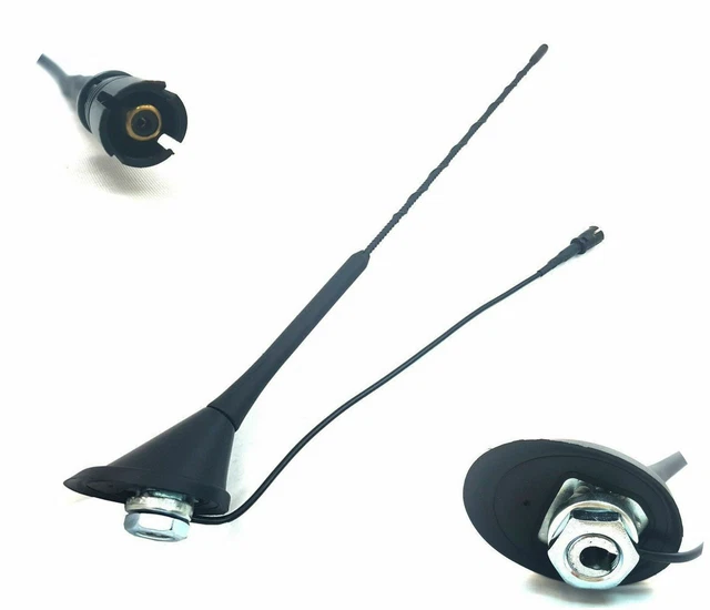 Antenne De Toit Pour Dacia Logan, Duster, Sandero… - Tige 44 Cm, Câble 2 M DIN - Montage D'origine - 7