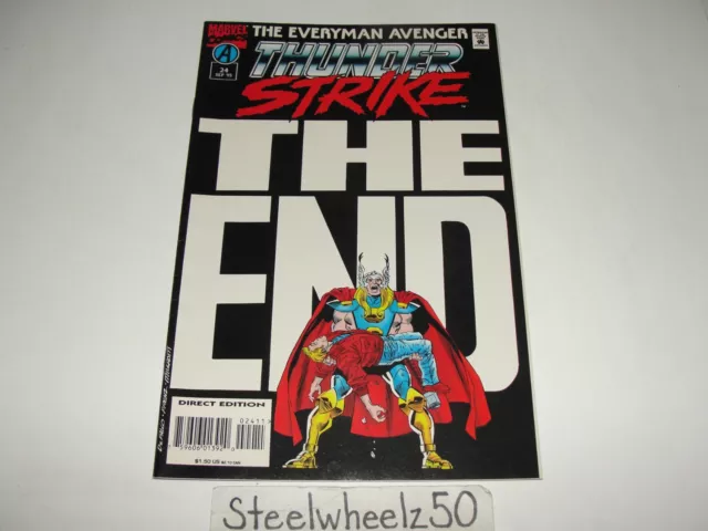 Thunderstrike #24 Comic Marvel 1995 LAST Issue Final Avengers Thor Low Print Run