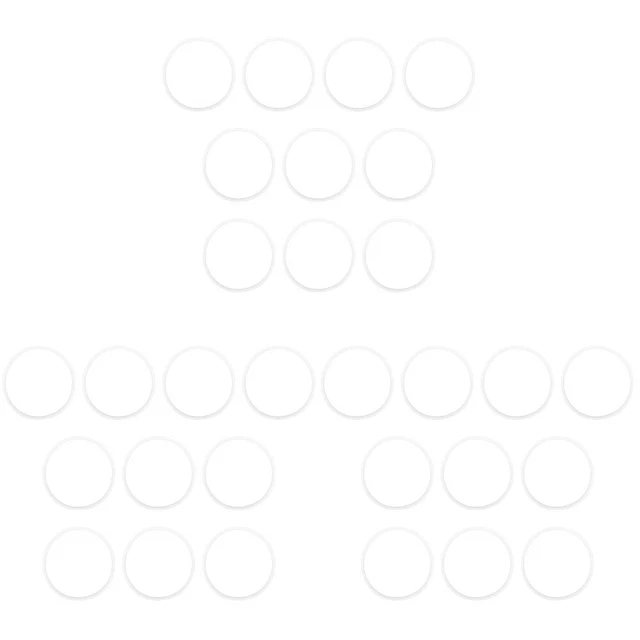 30 Pcs White Silica Gel Washer Water Filter Seal O-Ring Filters Replacement
