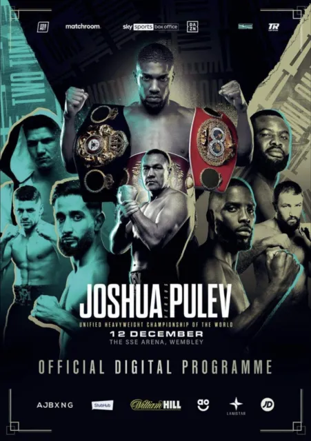 Anthony Joshua v Kubrat Pulev, Official programme, 12 December 2020 London