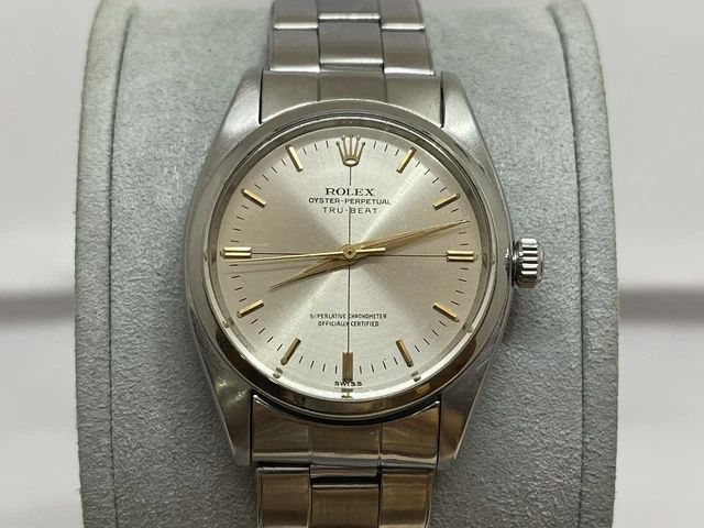 *Very Rare* Vintage 1956 Rolex Oyster Perpetual TRU-BEAT Silver Dial Watch 6556 *Very Rare* Vintage 1956 Rolex Oyster Perpetual TRU-BEAT Silver Dial Watch 6556