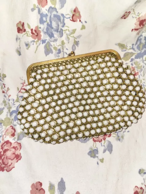 Vintage Rosenfeld Beaded and Cord Clutch/Coin Purse Made in Italy Vintage Rosenfeld Beaded and Cord Clutch/Coin Purse Made in Italy