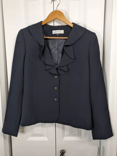 Tahari NWT Women's Size 6 Suit Jacket Blazer Navy Blue