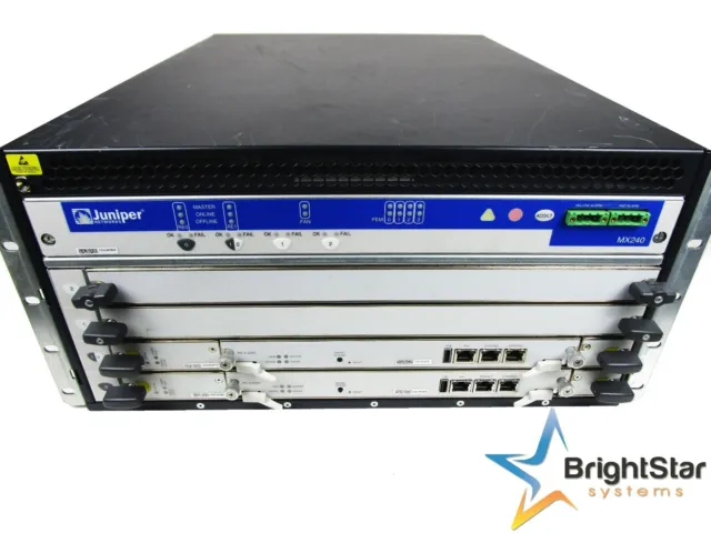 Router Juniper MX240 2x RE-S-2000-4096, 2x SCB | 4x PWR-MX480-1200-AC MX240BASE