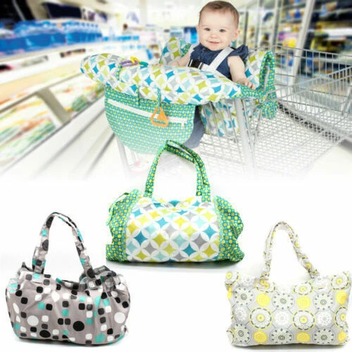 Cuscino per sedile bambini seggiolino per bambini carrello per la spesa cuscino per seduta copertura poliestere pieghevole