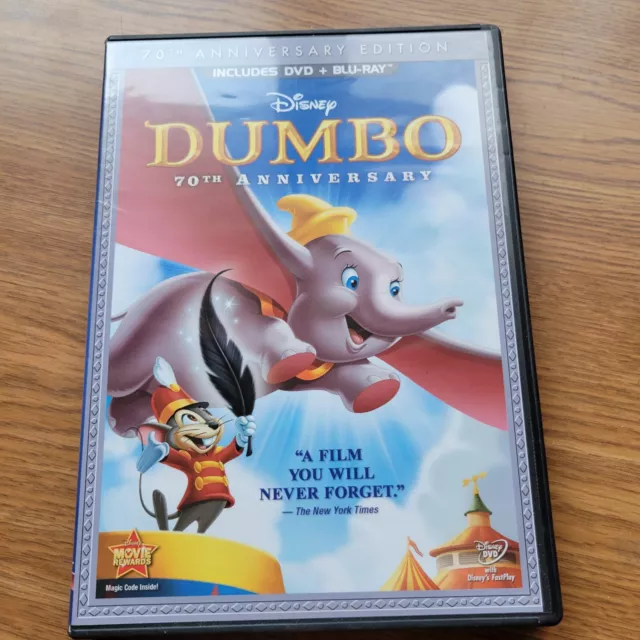 Walt Disney Dumbo 70th Anniversary Edition 2-Disc Combo Pack DVD & Blu-ray