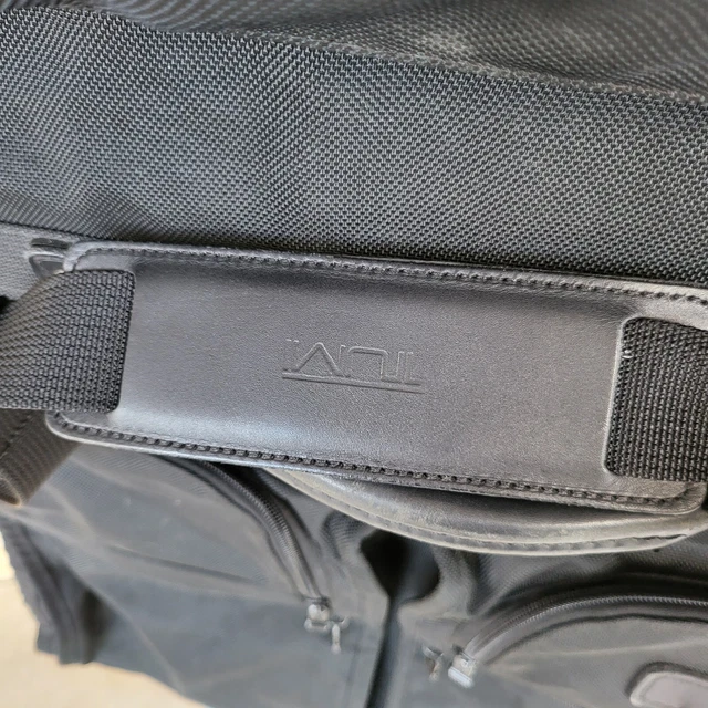 Genuine TUMI Ballistic Nylon Black Bi-Fold Luggage Garment Bag w/Shoulder Strap 15