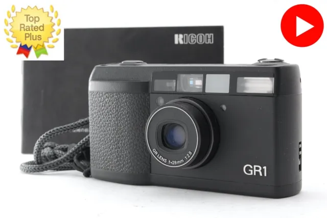 LCD Works! [N Mint++] Ricoh GR1 Black Point & Shoot 35mm Film Camera From Japan