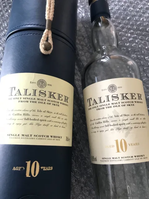 Talisker Whisky Bottle & Box Empty