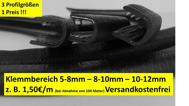 KANTENSCHUTZ KANTENSCHUTZPROFIL TRANSPARENT Keder Band Klemm Profil Gummi 355565392630