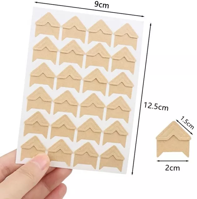 Self-adhesive Photo Corner Stickers Angle Frame Scrapbook Album Essential AU 2