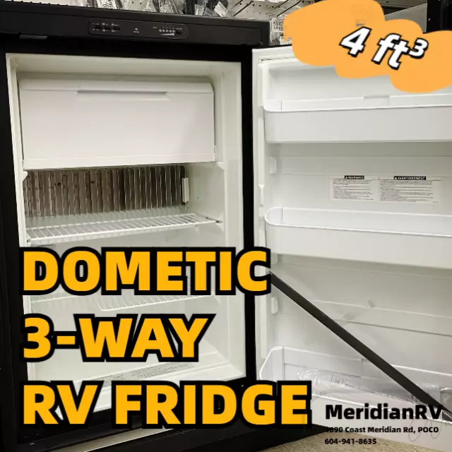 DOMETIC RM2454RB - 3-Way RV Fridge; 4cu.ft; Refrigerator/Freezer; Americana