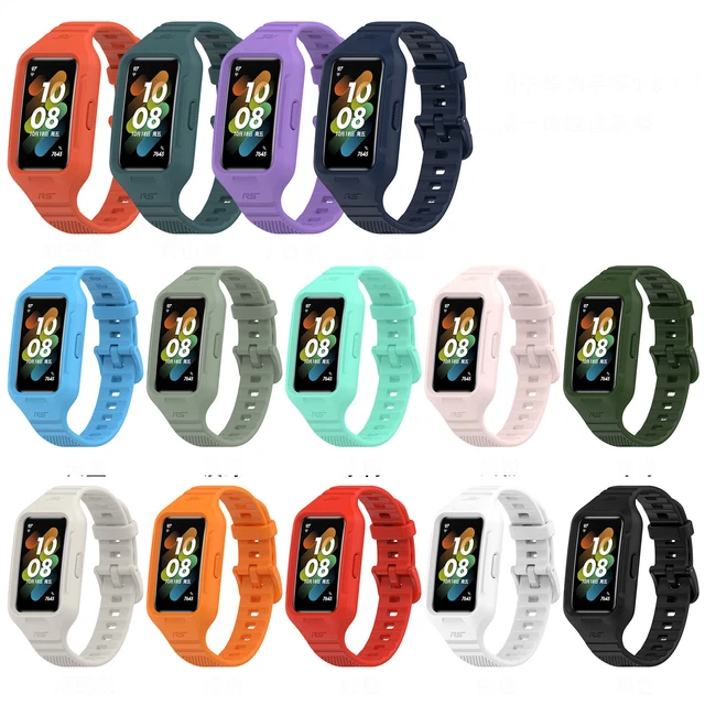 Sostituzione cinturino orologio intelligente morbido in silicone tinta unita per Huawei Band 3 Pro acquista in modo economico - spedizione gratuita, recensioni reali con foto