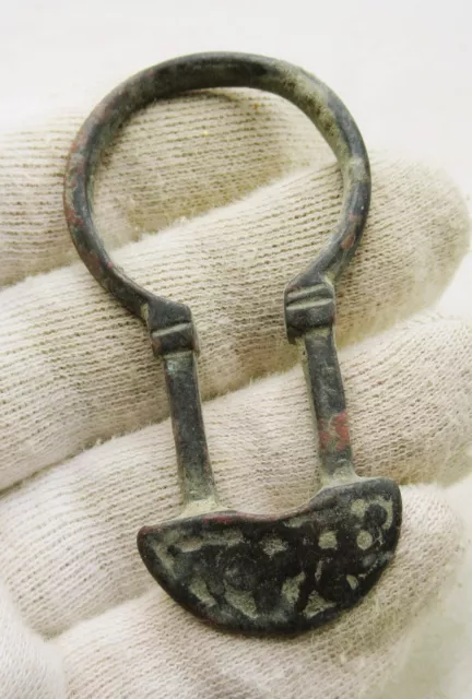 A230 Detector Finds Ancient Medieval Or Byzantine Decorated Bronze Strap End
