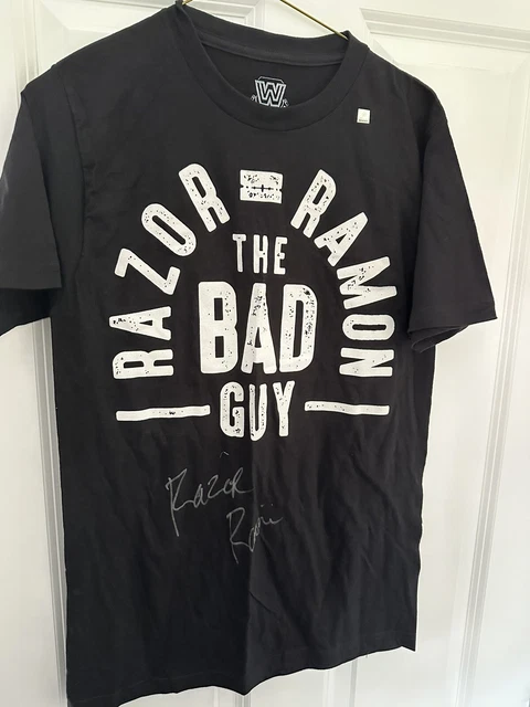 Wwf Razor Ramon Shirt WWE WWF WCW Wrestling Razor Ramon Scott Hall Signed Legends T Shirt ...