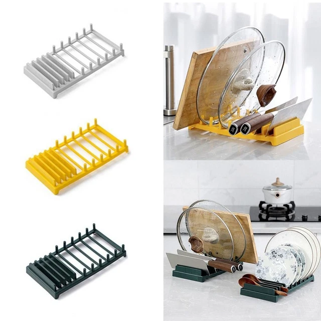 MULTIUSE BOWL DISH Lid Holder Dining Tray Storage Rack Pot Lid Rack